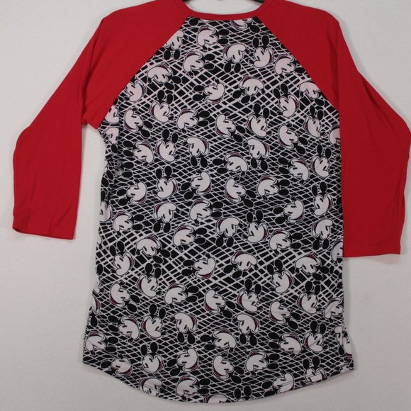 LuLaRoe Shirt Women's Small Mickey Mouse Multicolor Three Quarter Sleeve - Picture 8 of 10